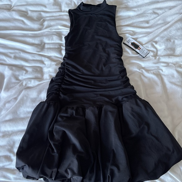Steve Madden Dresses & Skirts - Little black dress by Steve Madden Chic Black Ruched Dress